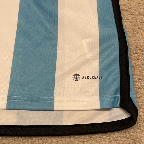 Adidas Argentina Messi 2022 World Cup jersey 3 stars men size L NWT - Picture 3 of 7